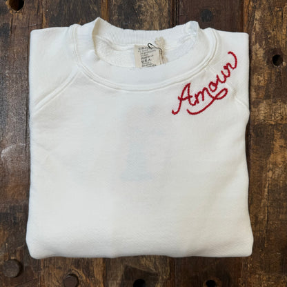 Amour Embroidery Sweatshirt(8Colors)