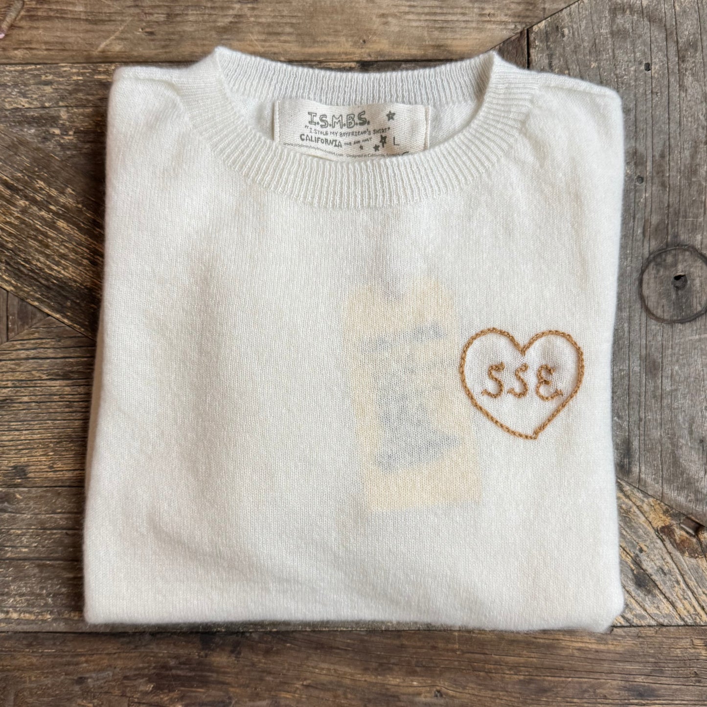 100% Cashmere Sweater - Customize Your Embroidery Wording(12 Colors)