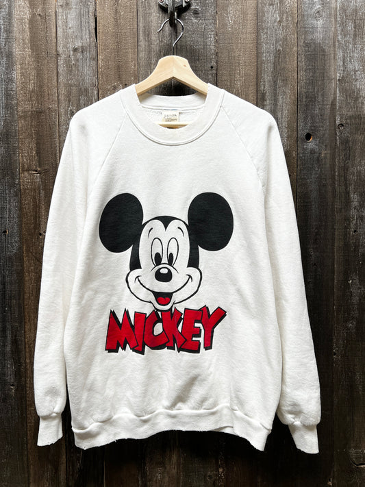 Vintage Mickey Sweatshirt-XL- Customize Your Embroidery Wording