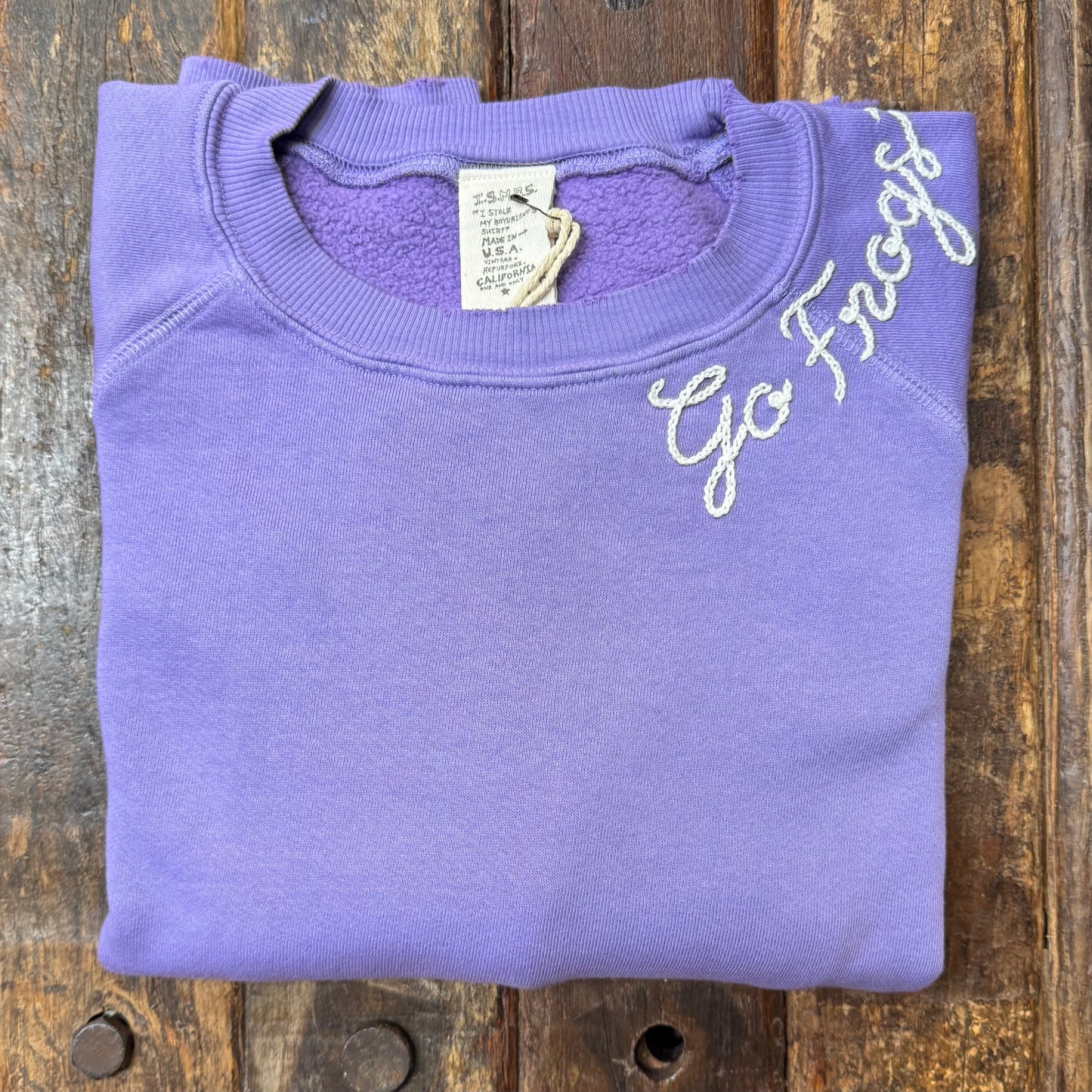 CUT & SEW COLOR COOL COLOR SWEATS WITH CUSTOM HAND EMBROIDERY (7 Colors)