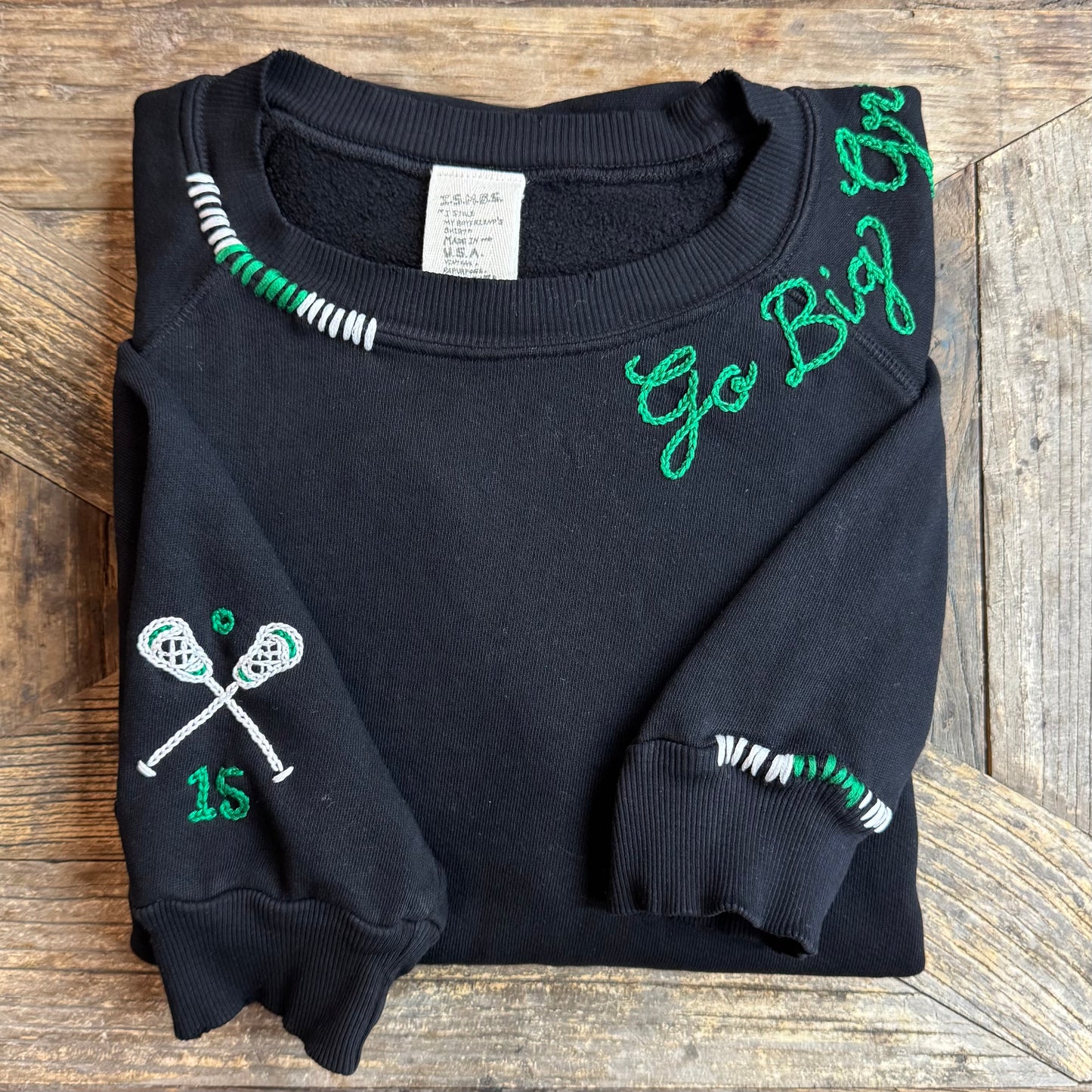 SPORTS TEAM PERSONALIZED HAND EMBROIDERY (21Colors)