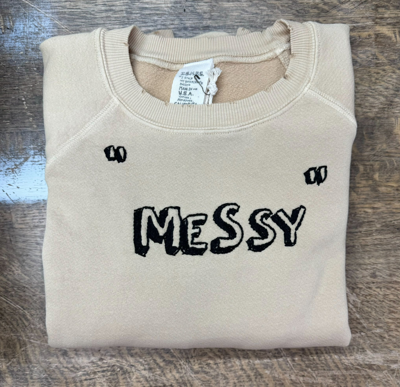 Translate Your Design into Embroidery Sweatshirt (Letter Size 8.5 X11)