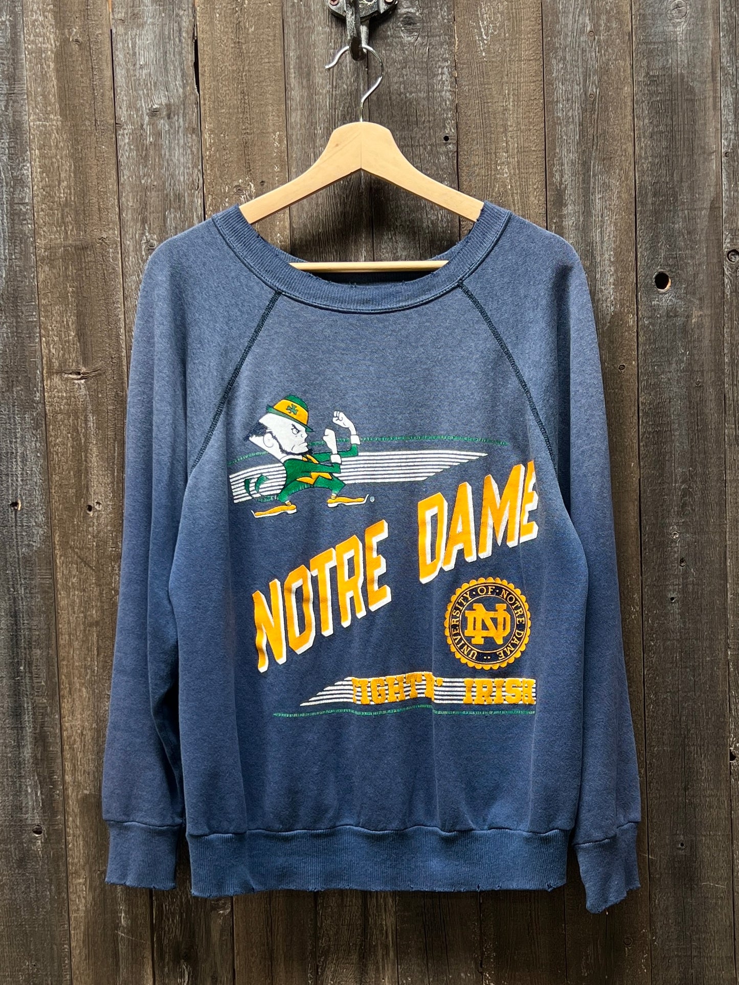 Notre Dame Sweatshirt - M-Customize Your Embroidery Wording