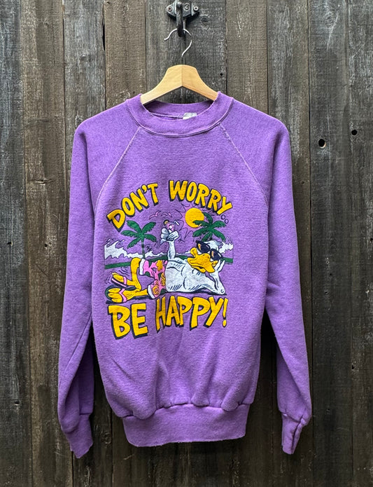 Vintage Don't Worry Be Happy Sweatshirt-M