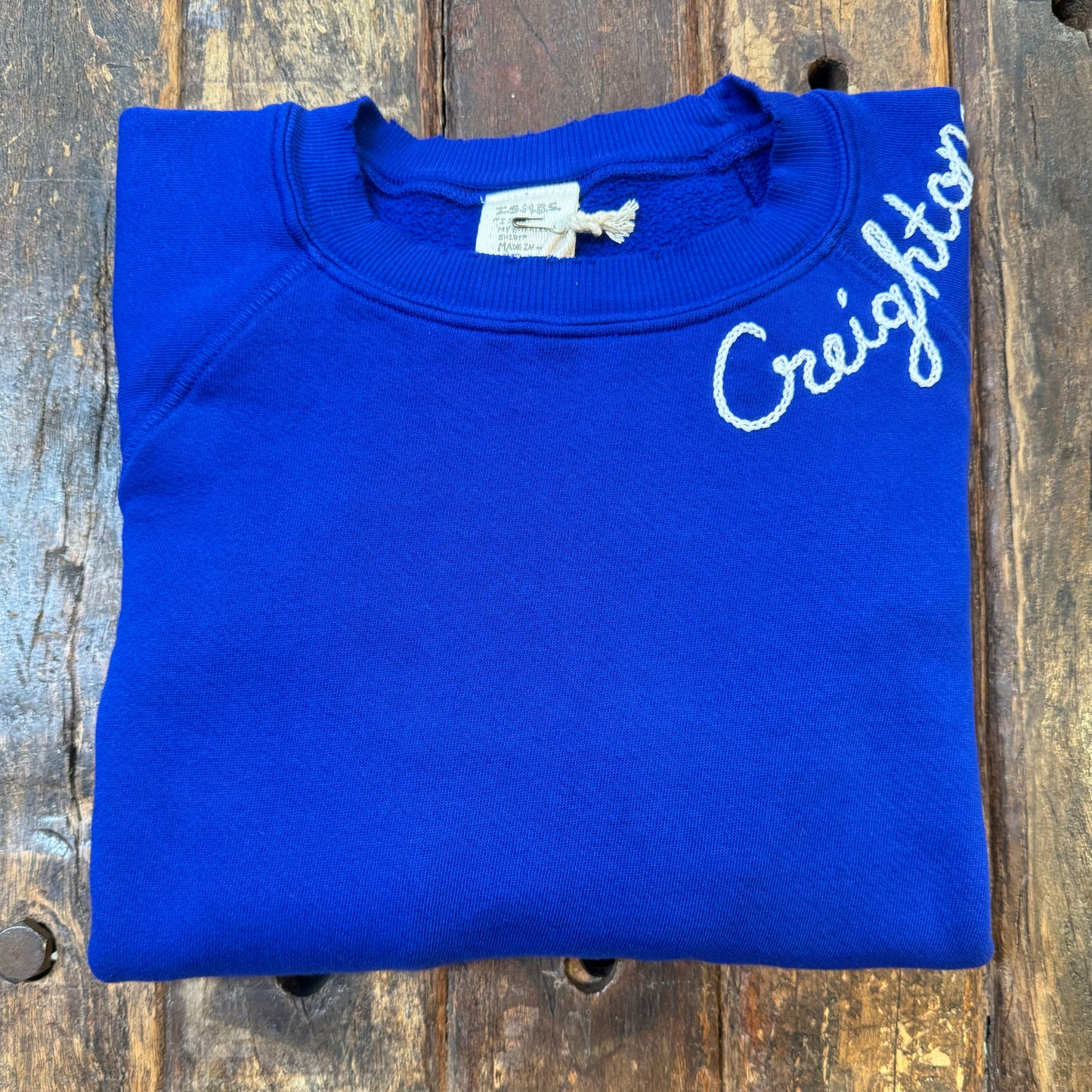 CUT & SEW COLOR COOL COLOR SWEATS WITH CUSTOM HAND EMBROIDERY (7 Colors)