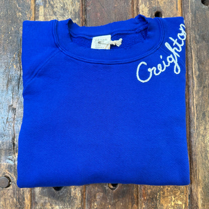 CUT & SEW COLOR COOL COLOR SWEATS WITH CUSTOM HAND EMBROIDERY (7 Colors)