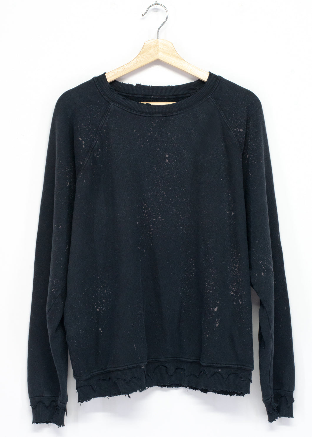 Solid Sweatshirt - Milky Way Washed Black