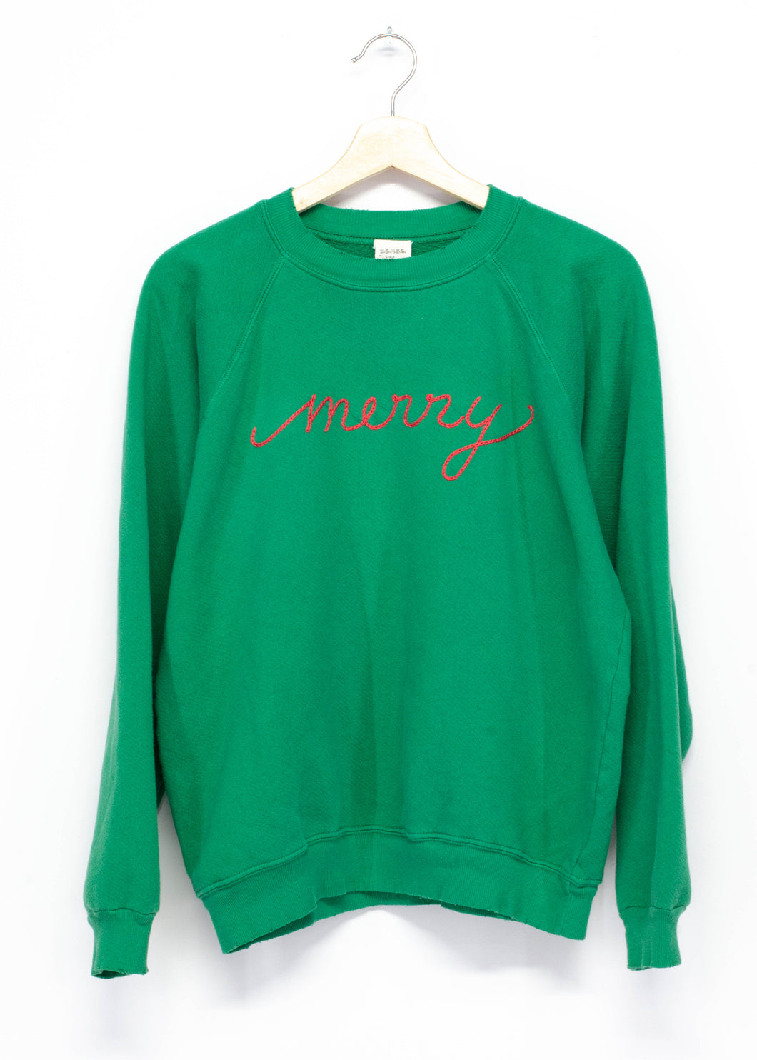 Merry Embroidery Sweatshirt(6Colors)