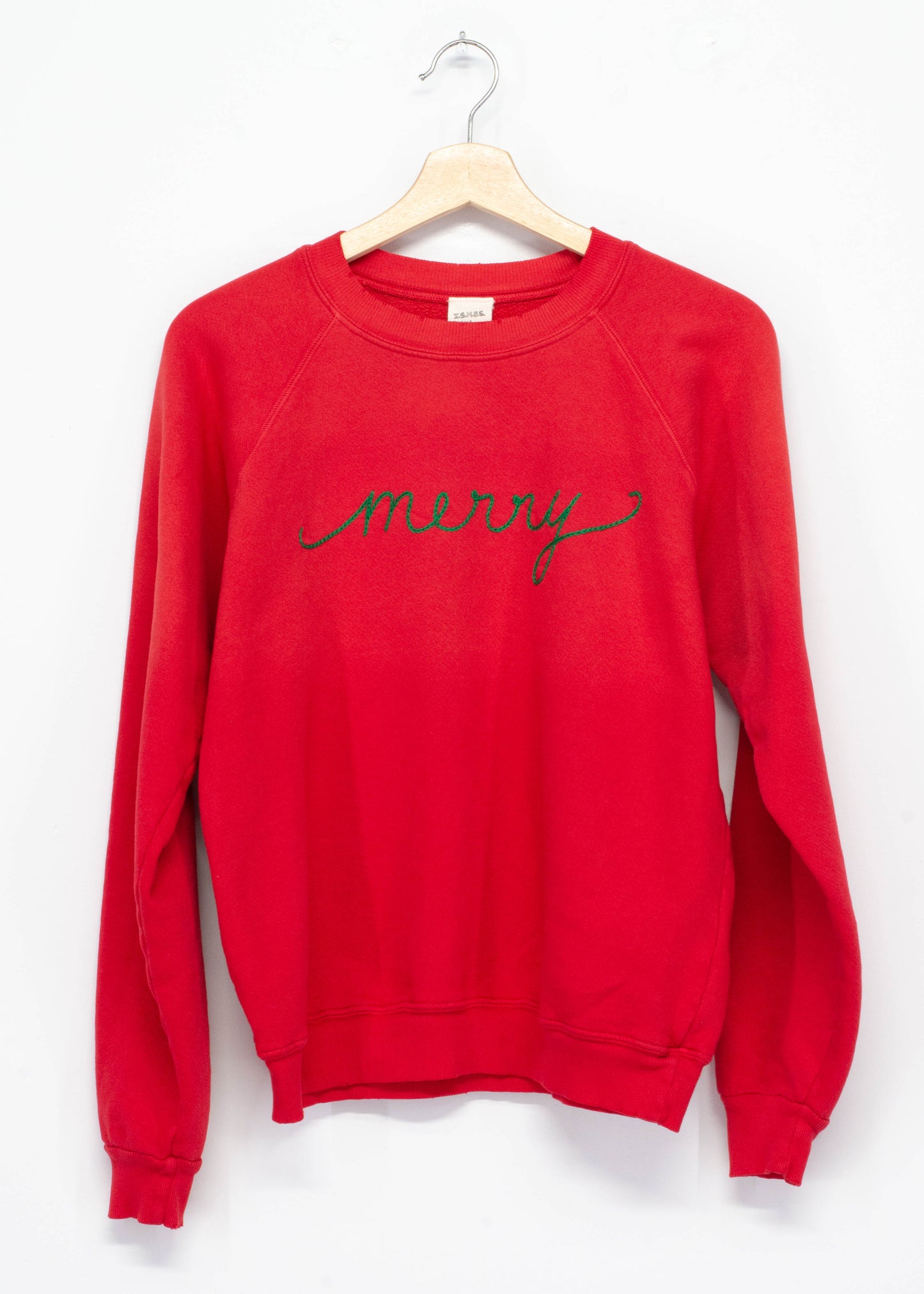 Merry Embroidery Sweatshirt(6Colors)