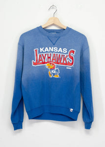 Kansas Jayhawks Sweatshirt -S-Customize Your Embroidery Wording