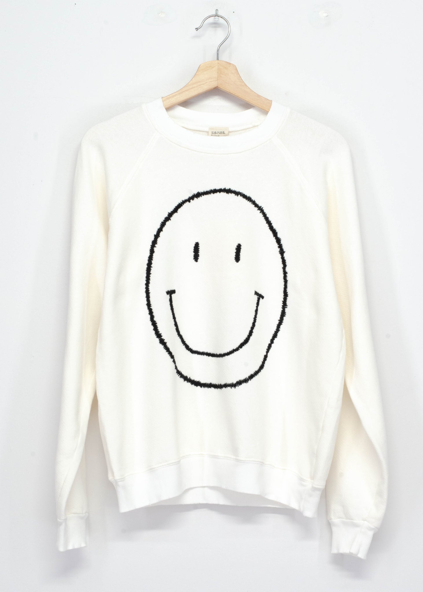 White smiley best sale face sweatshirt