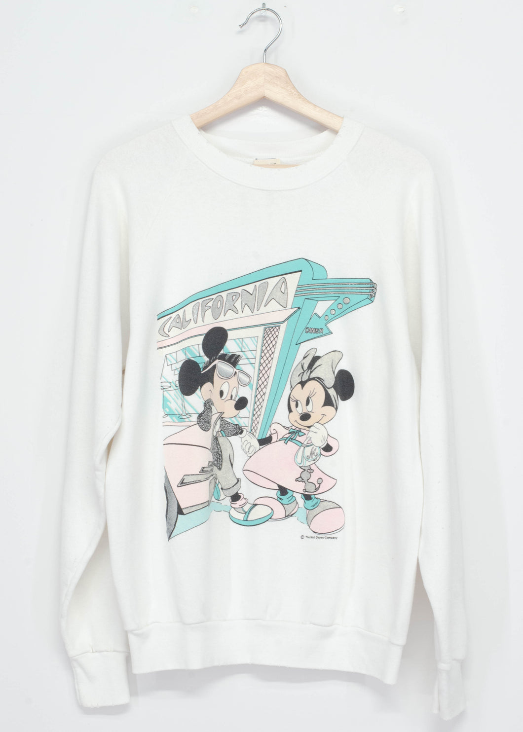 Vintage Mickey & Minnie Sweatshirt-M/L- Customize Your Embroidery Wording