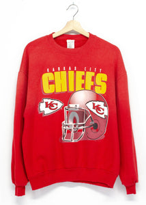Kansas City Chiefs Sweatshirt -M/L-Customize Your Embroidery Wording