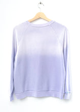Ombre Snow Pastel Smiley Face Sweatshirt-Lavender