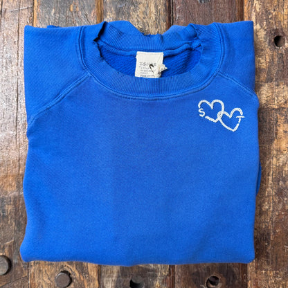 Initials w/ Hearts Sweatshirt(10 Colors)