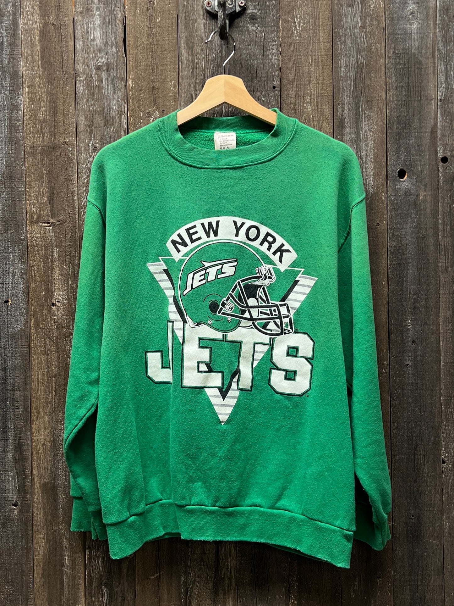 Vintage New York Jets Sweatshirt -M/L-Customize Your Embroidery Wording