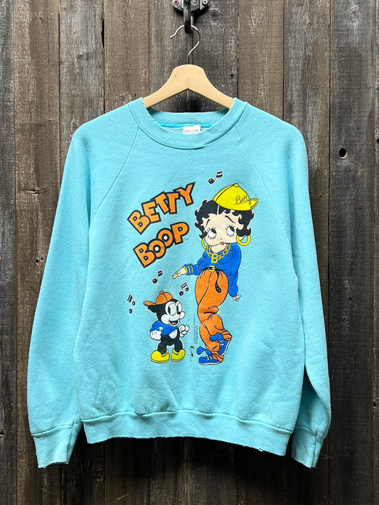 Vintage Betty Boop Sweatshirt -S/M-Customize Your Embroidery Wording