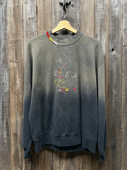 Vintage Mickey Sweatshirt-M- Customize Your Embroidery Wording