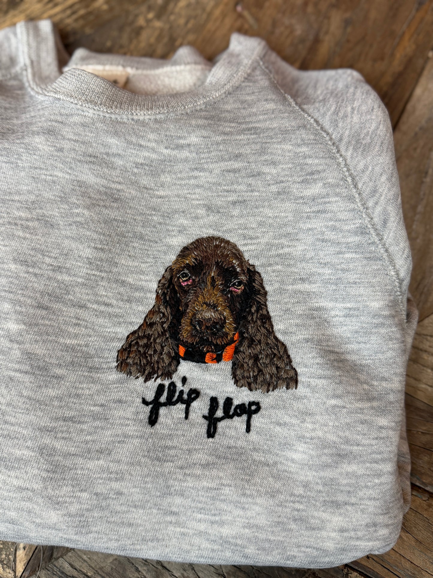Translate Your Pet Photo into Colorful Embroidery Sweatshirt (Upload a Photo of Your Pet)