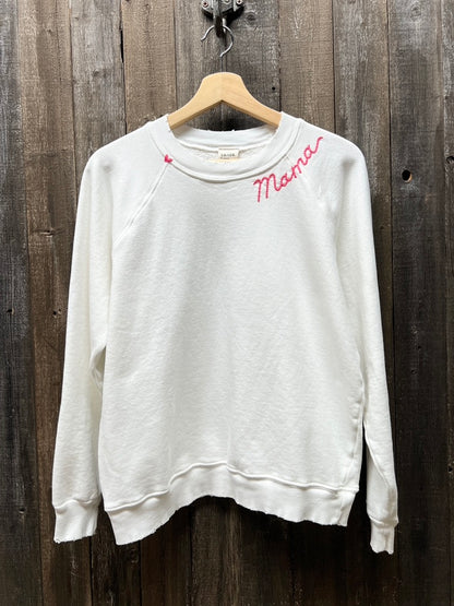 TINY ❤️  WITH PERSONALIZED HAND EMBROIDERY Sweatshirt (8 Colors)