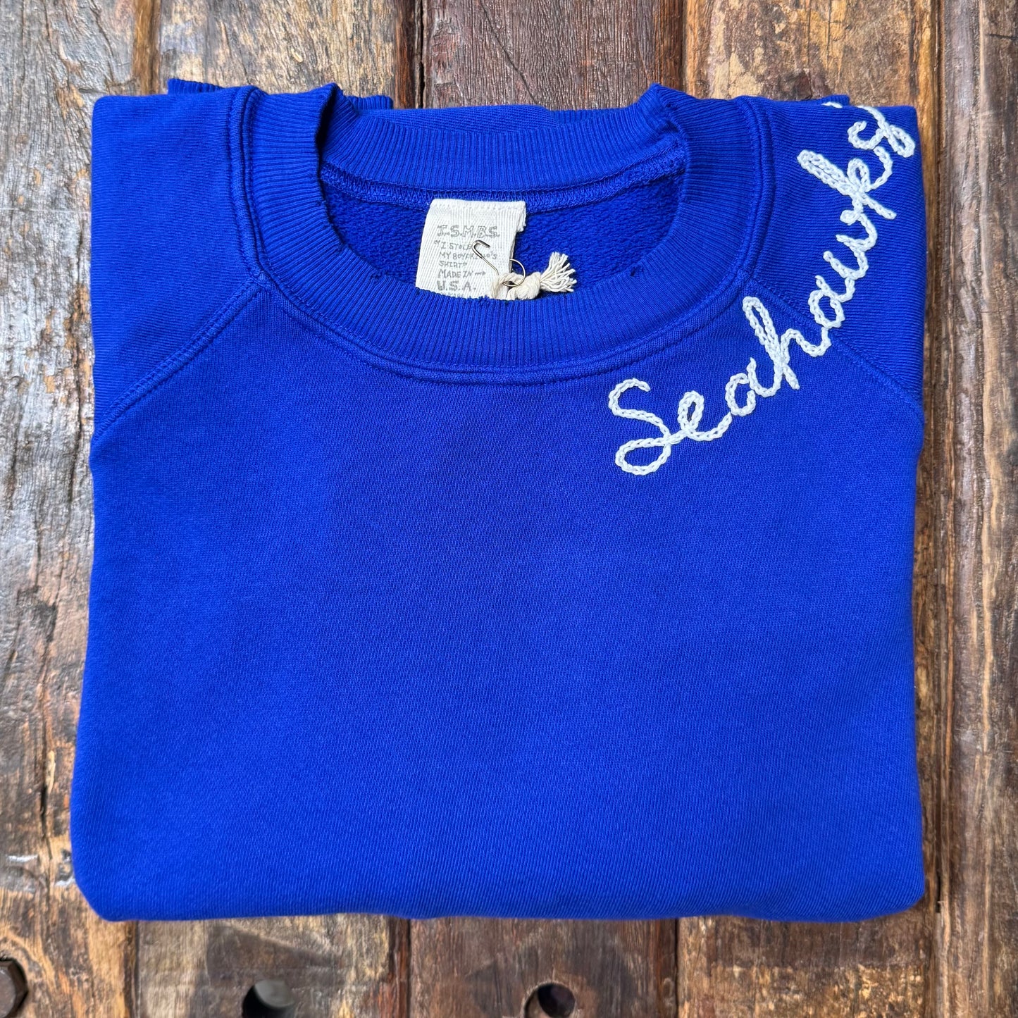 CUT & SEW COLOR COOL COLOR SWEATS WITH CUSTOM HAND EMBROIDERY (7 Colors)