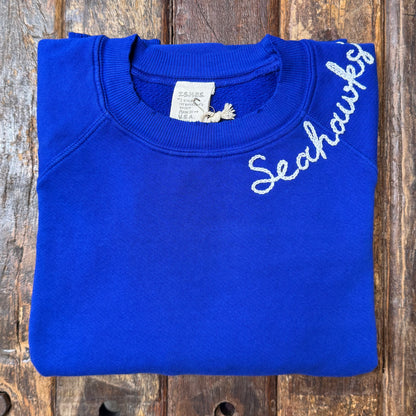CUT & SEW COLOR COOL COLOR SWEATS WITH CUSTOM HAND EMBROIDERY (7 Colors)