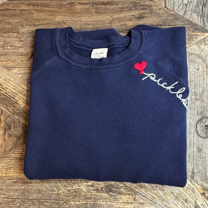 ❤️balloon w/ Personalized Hand Embroidery Sweatshirt (21 Colors)