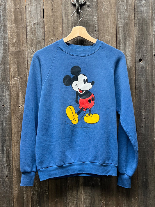 Vintage Mickey Sweatshirt-S- Customize Your Embroidery Wording