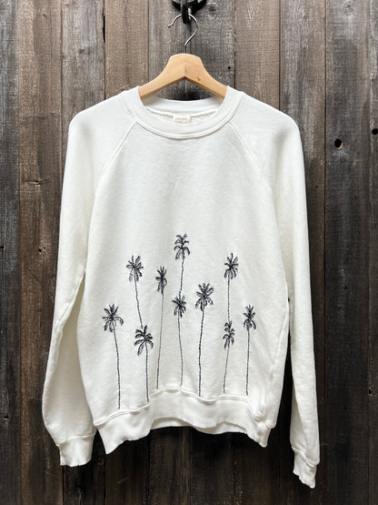 Palm Trees Sweatshirts WITH CUSTOM HAND EMBROIDERY (18 Colors)