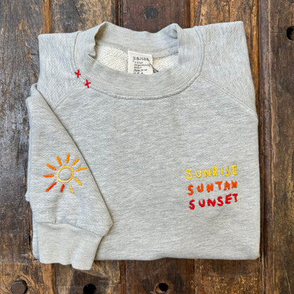 Sunrise Suntan Sunset Sweatshirt(3 Colors)