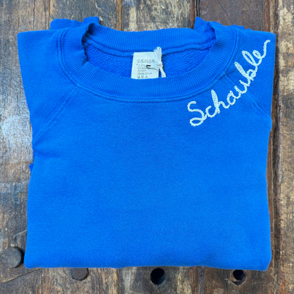 CUT & SEW COLOR COOL COLOR SWEATS WITH CUSTOM HAND EMBROIDERY (7 Colors)