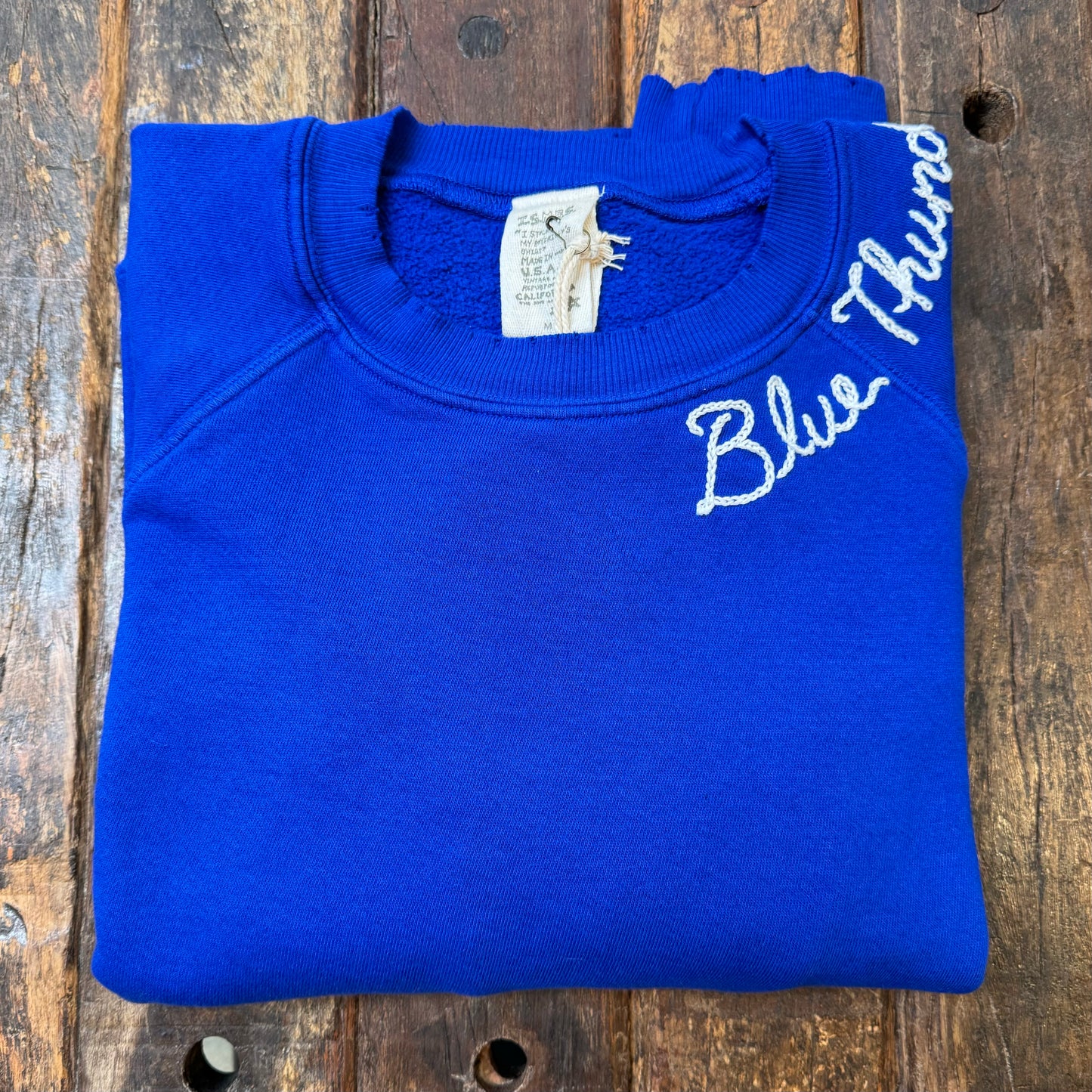 CUT & SEW COLOR COOL COLOR SWEATS WITH CUSTOM HAND EMBROIDERY (7 Colors)