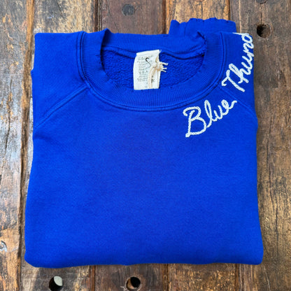 CUT & SEW COLOR COOL COLOR SWEATS WITH CUSTOM HAND EMBROIDERY (7 Colors)