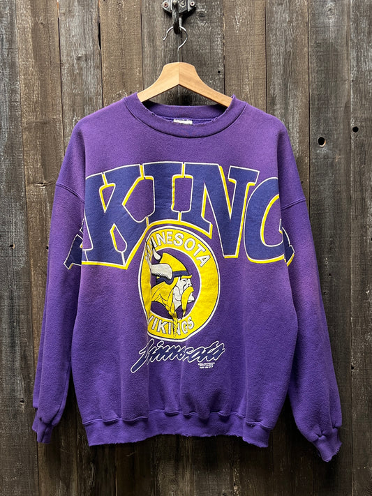 Vintage Minnesota Vikings Sweatshirt -OS-Customize Your Embroidery Wording