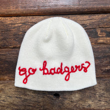 BEANIE WITH CUSTOM HAND EMBROIDERY- OFF WHITE