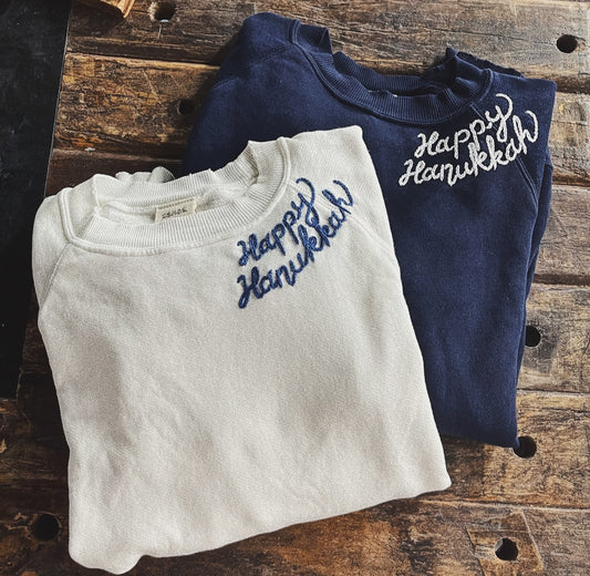 Happy Hanukkah Sweatshirt(3 Colors)