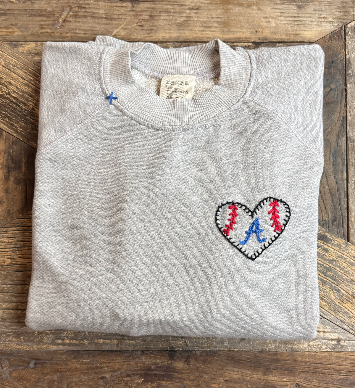 BASEBALL HEART (CHOOSE YOUR NUMBER OR INITIAL) SWEATSHIRT (16 Colors)