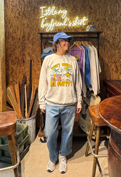Vintage Don't Worry Be Happy Sweatshirt-L/XL