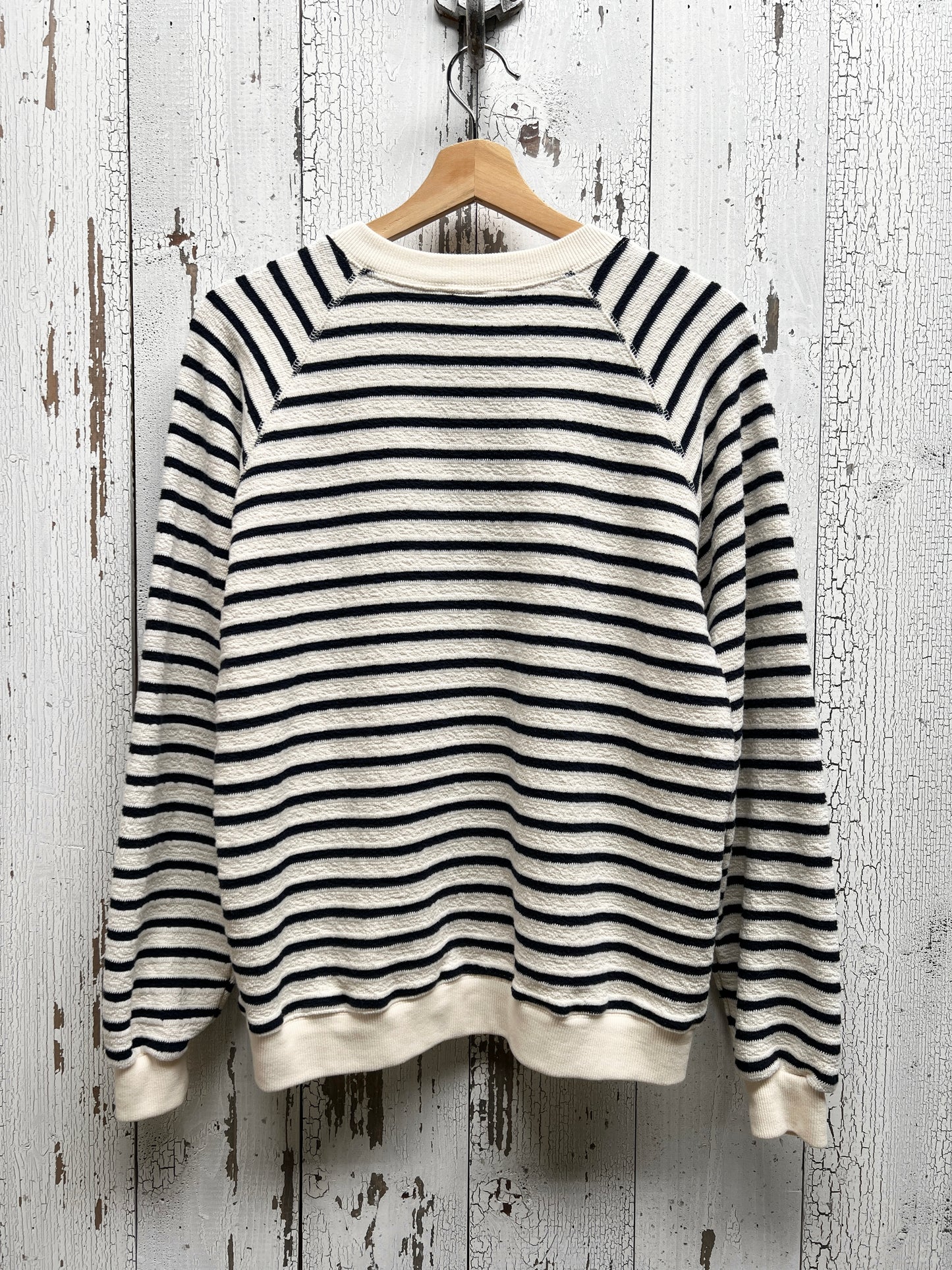 MALIBU 24 STRIPED SWEATSHIRT WITH CUSTOM HAND EMBROIDERY-2 COLORS