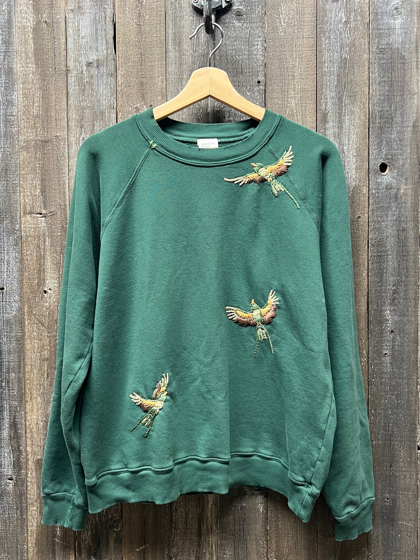 Fly Away Bird Hand Embroidered Sweatshirt (14 Colors)