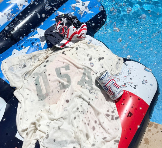 USA Tee- Off White