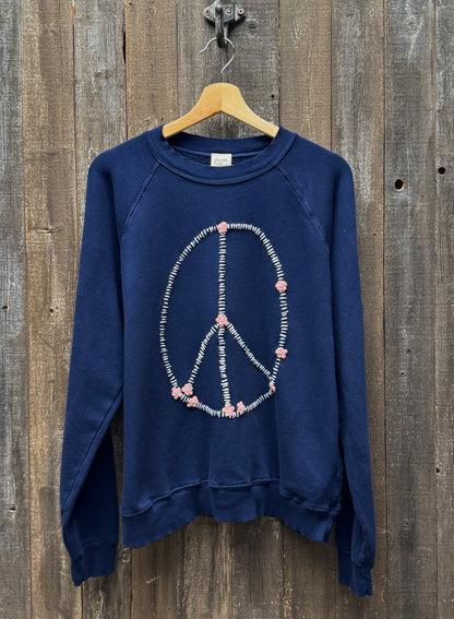 Peace with Mini Flower Patches  Sweatshirts (22 Colors)