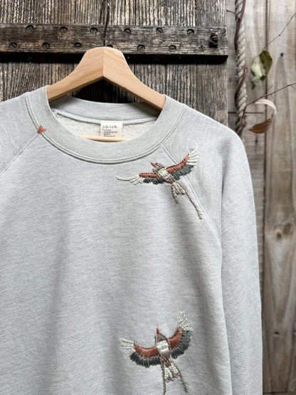Fly Away Bird Hand Embroidered Sweatshirt (14 Colors)
