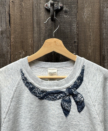 VINTAGE SHORTY/LONG SLEEVE SWEATSHIRT WITH  BANDANA