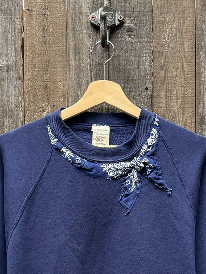 VINTAGE SHORTY/LONG SLEEVE SWEATSHIRT WITH  BANDANA