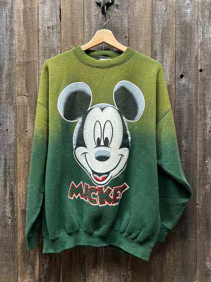 Vintage Mickey Sweatshirt-L/XL- Customize Your Embroidery Wording