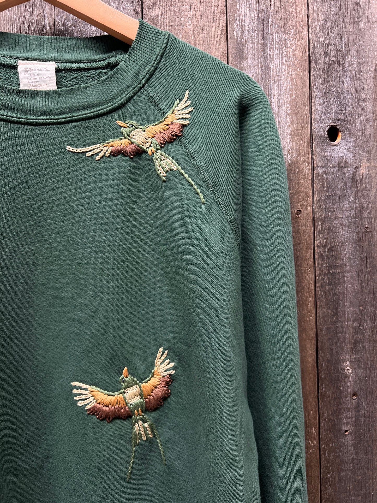 Fly Away Bird Hand Embroidered Sweatshirt (14 Colors)
