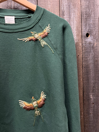Fly Away Bird Hand Embroidered Sweatshirt (14 Colors)