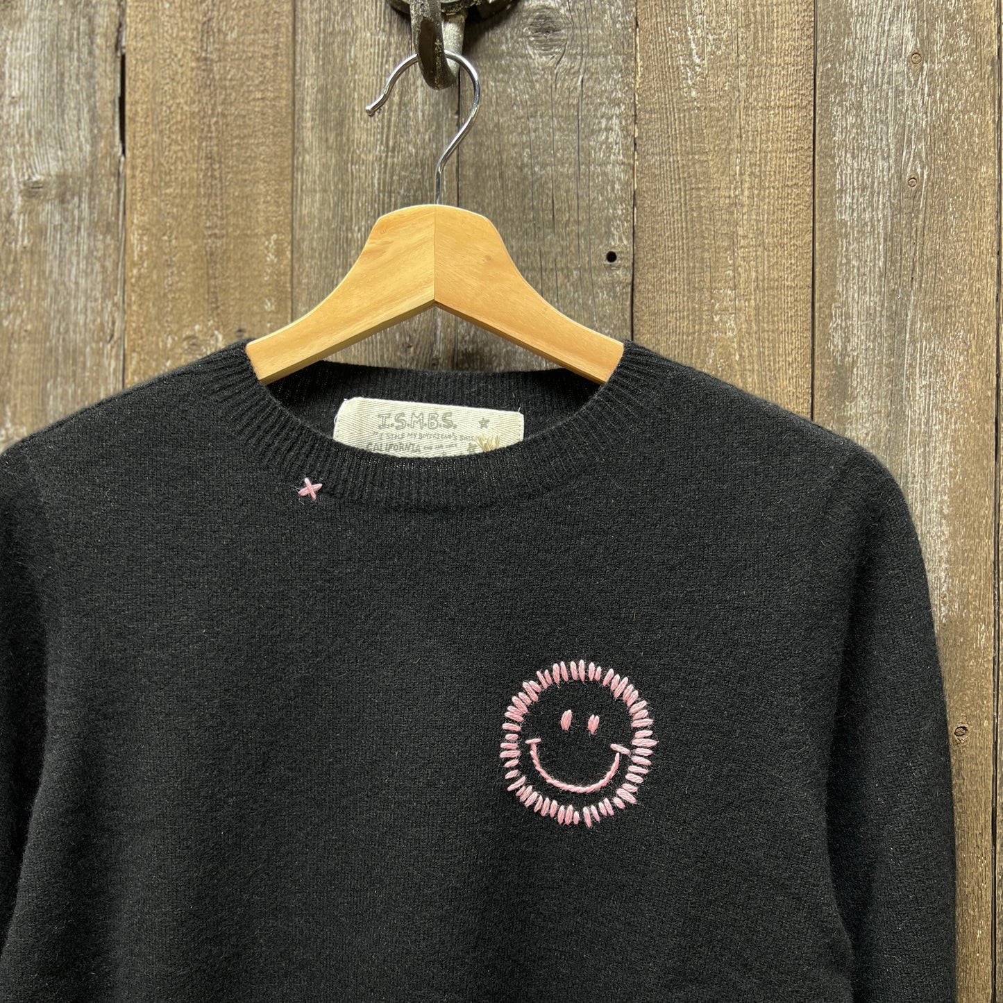 100% Cashmere Sweater - Customize Your Embroidery Wording(12 Colors)