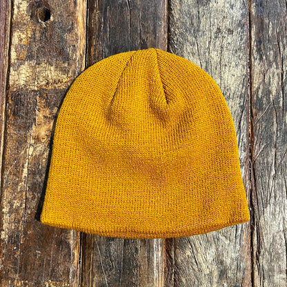 SMILEY PATCH BEANIE WITH CUSTOM HAND EMBROIDERY(6COLORS)